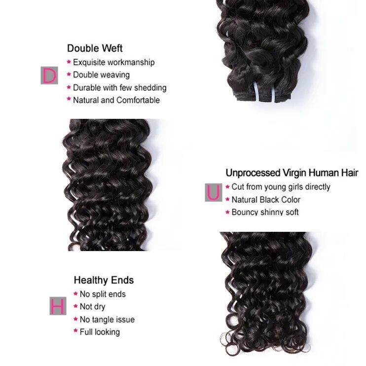 Yoody Hair 3 Bundles Loose Curly Virgin Human Hair