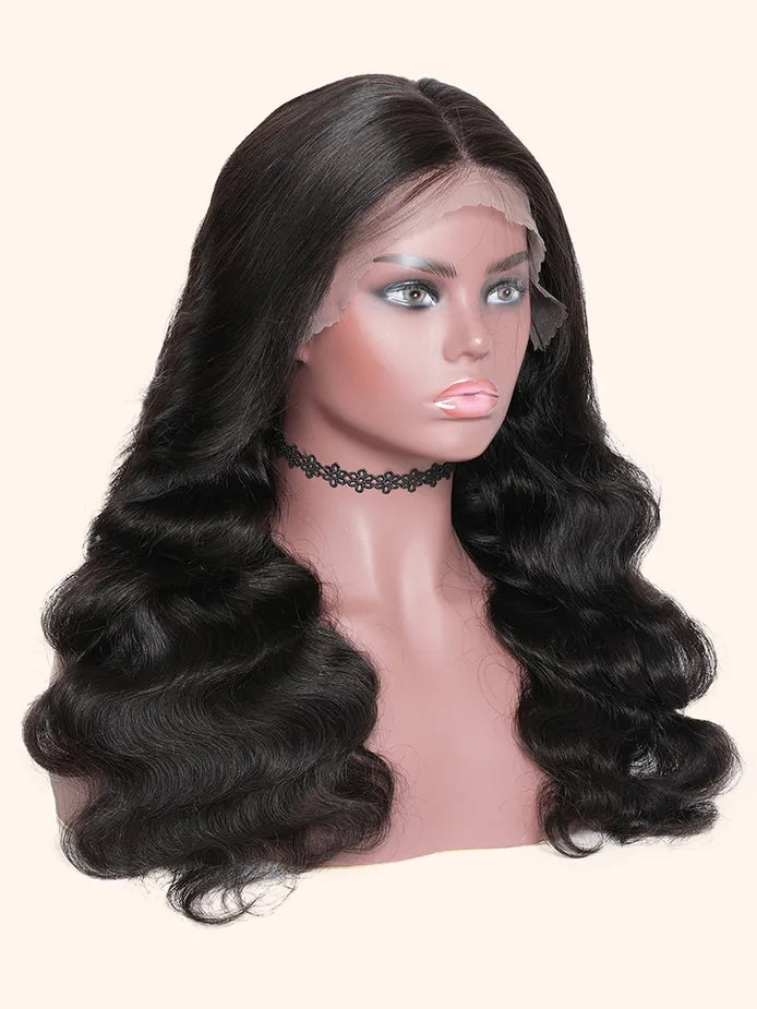 Yoody 13x4 Transparent Lace Front Body Wave Wigs Pre Plucked with Baby Hair 150% Density